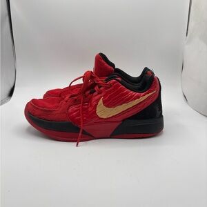 Nike Kids Red and Gold Sneakers JA2 Nightmare